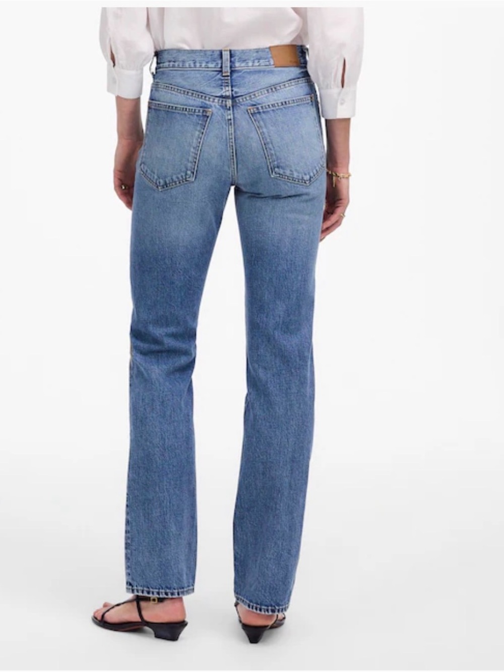 Madewell The Long Line Straight Jean Sz 31 10 Soft All Cotton Atlin Wash NWT - Picture 2 of 6